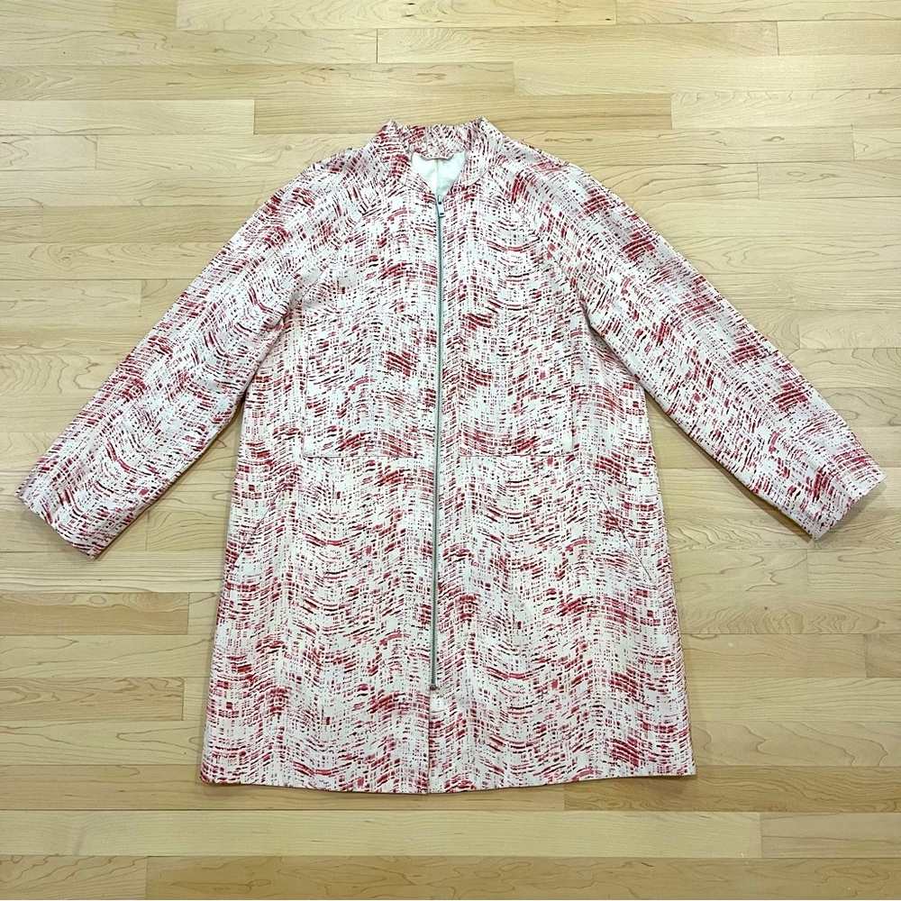 Pink/burgundy printed coat - COS